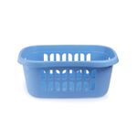 Beldray Hip Hugger Laundry Basket – 38L, Curved, Easy Carry, Blue