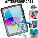 For iPad A16 11" & iPad 10.9" WATERPROOF IP68 Tough Shockproof Strap Case Cover