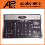 Gear Shift Pattern Decal 8 Speed Dash Sticker for Ford 2000 2600 3000 Tractor