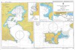 Admiralty 1636 Greece Plans In The Northern Aegean Sea Chart Map Maritime Wall