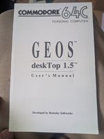Geos Desktop 1.5 User Manual Commodore 64 64C Nice Condition