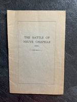 The Battle of Neuve Chapelle 1915 - Witness Account by J.W. Linell, Med. Officer