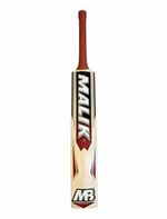 Malik MR Kashmir Willow Cricket Bat Short Handle Adult Round Toe Huge Bow