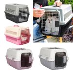 XLarge Portable Travel Pet Carrier Box 2 Door Cat Dog Carry Basket Transporter