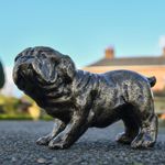 Deluxe Freestanding Pug Garden Sculpture - Aluminium Indoor & Outdoor Ornament