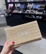 Beauty 2023 Summer Limited Edition Rattan Beige Cosmetic Pouch Storage Bag