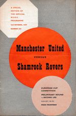 MANCHESTER UNITED v Shamrock Rovers (European Cup) 1957/1958 - TOKEN INTACT!