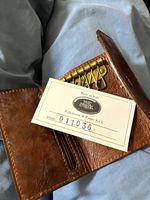 The Bridge Brown Leather Folding Wallet Logo Made in Italy MPN 011036