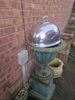 Antique Silver Plated Food Dome Cloche Tureen Handle Large