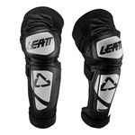 Leatt 2024 EXT Youth Knee & Shin Guards White Black  Motocross MX Quad Kids