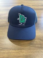 Tree Farm Golf Club Tree Monster Logo Greyson SnapBack Trucker Hat Navy Blue