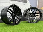 4X R19 Inch 5X120 Haxer HX020 Black Gloss Wheels: Fits For E39 E60 E65