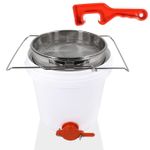 Honey Bucket Set with Stainless Steel Double Strainer & Tap 10L Beekeeping Honey