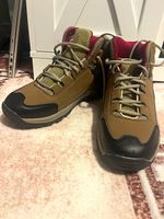 Brickers Hiking Boots Brown Leather Lace-Up Walking Shoes EU 42