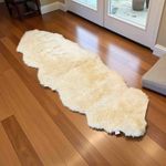 Double Sheepskin Rug – 160x65cm – Soft & Luxurious Natural Wool