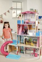 Kids 4ft Wooden Doll Mansion 4 Floor Dolls House