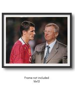 Roy Keane & Alex Ferguson Hand Signed Man Utd 16x12 Dual Photo + Certified COA