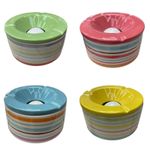 Ash tray with removable lid Ceramic Large Ashtray Windproof Smoking Garden Home