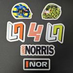 Lando Norris F1 Sticker SET Premium Laminated Stickers X 7 with FREE P&P 
