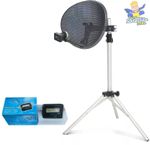60cm Dish 2 way LNB to FIT Sky Q & tripod + Satellite Finder portable camping