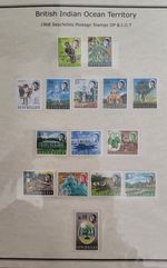 British Indian Ocean Territory Stamps BIOT 1968, 1968-73 2 Sets