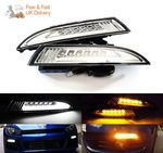 LED Daytime Running Light Clear Sidelight Indicator DRL For 2008-14 VW Scirocco