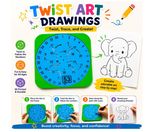 Twist Art Drawings, 3D Printed Character Stencil,Numbered Line Graffiti Template