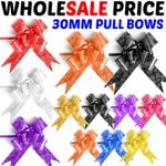 100pc Pull Bows 30mm Large Small Gift Wrap Florist Ribbon Wedding Car Decoration