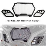 New Accessories UTV Front Radiator Guard Grill Set For Can-Am Maverick R 2024