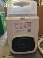 Momcozy KleanPal Pro Electric Baby Bottle Steriliser with Tongs White/Green