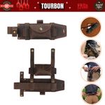 TOURBON Leather Fixed Blade Knife Sheath Belt Scout Straight Knives Case Hunting