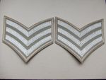 BRITISH ARMY RAF/SAS/ROYAL MARINES/SBS TROPICAL DRESS SERGEANTS STRIPES/CHEVRONS