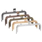 Metal Purse Frames 8.1" 5Pcs Kiss Lock Clasp Gold, Black, Silver, Copper, Bronze