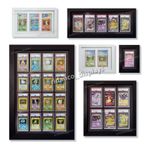 Ridanco Graded Card Display Frames UV Protective, Handmade Ace PSA Slab for Wall