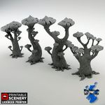 Magic Mushrooms Scatter Terrain Tabletop Gaming DnD 3D Print 32/28/20/15/10mm