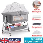 Baby Bedside Crib Sleeper Bassinet Safe Co-Sleeping Storage Bag Easy install