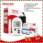 Sinocare Safe Accu Blood Sugar Meter 50Kit Glucose Monitor Starter