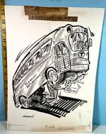 1970's Eddie Germano Boston Post Editorial Original Newpaper Cartoons: 73Million