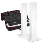 DJ Plinth Podiums with Covers and Bag- Adjustable Height, Folding Base 2x DJP170