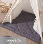 Double Sided Padded Play Mat, Quilted Floor Mat for Kids Teepee Tent & Nrusery