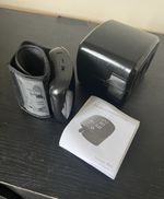 Black Digital Wrist Blood Pressure Monitor Rechargeable Battery Cuff User Manual