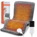 Electric Heating Pad Flannel Heat Mat 10 Heat Levels 4 Timer Auto-Off 60x30cm