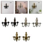2x Candle Sconce Candle Holder Ornament