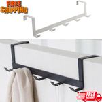 Over The Door 5-Hooks Bathroom Organizer Rack Clothes Coat Hat Towel Hanger
