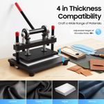 Manual Die Cutter 26x16cm Leather Cutting Machine Embosser Hand Press Mold Craft