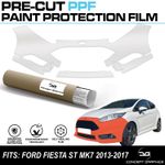 Front Bumper PPF Stone Chip Guard Paint Protection Film For Ford Fiesta ST MK7