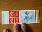 HB11 1996 QEII 70th Birthday Label 4 x 1st Class Barcode Booklet - Cylinder No
