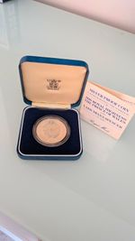 Royal Mint 1981 Silver Proof Commemorative Coin Diana & Prince of Wales 0.925
