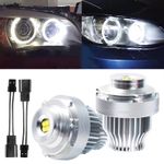 2X LED Headlight Angel Eyes Bulb DRL 12V 6500K For BMW E60 E61 Facelifted 07-10