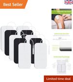 10 Pcs TENS Electrotherapy Pads 2"x4" - Compatible & Safe for All Skin